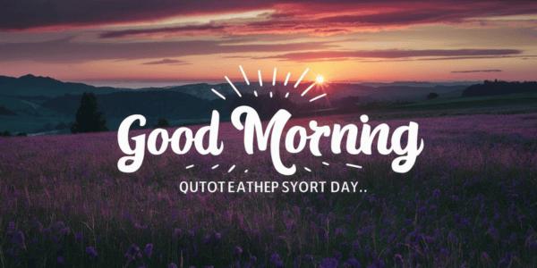 Good Morning Sweet Messages