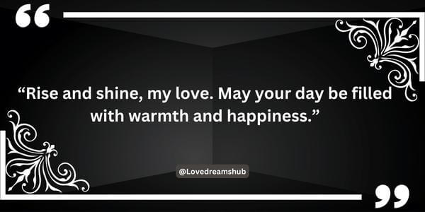 Warm Good Morning Messages for Her