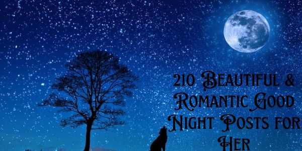 210 Beautiful & Romantic Good Night Posts for Her